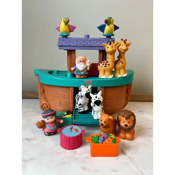 Vintage Noah's Ark Fisher-Price Little People Play-set 2002 - Picture 1 of 12